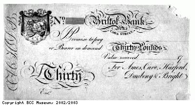 Bristol Bank note