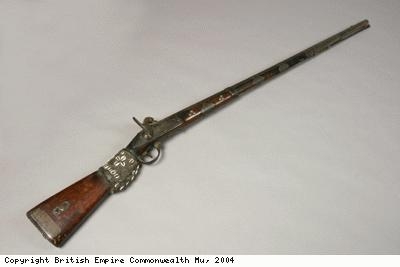 French made gun adapted by West African owner