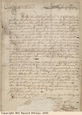 Letter to captain re purchase of slaves
