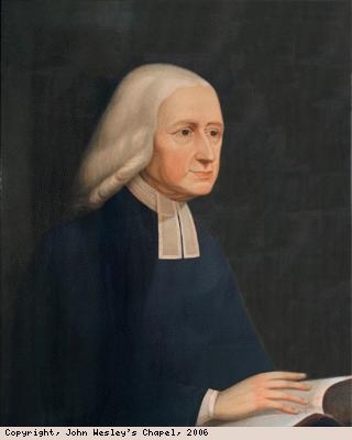 Lithograph of John Wesley painting