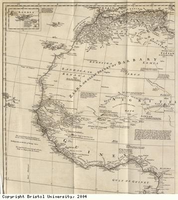 Map of North and West Africa