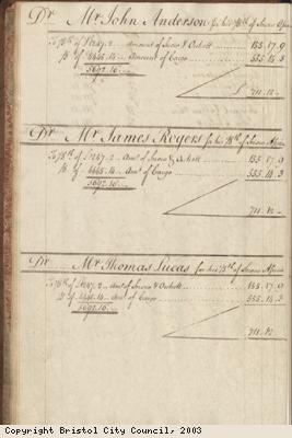 Page 18 from log book of ship Africa