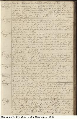 Page 31 of log book of Black Prince