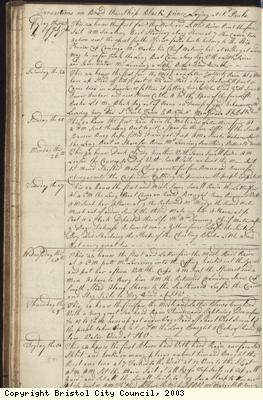 Page 34 of log book of Black Prince