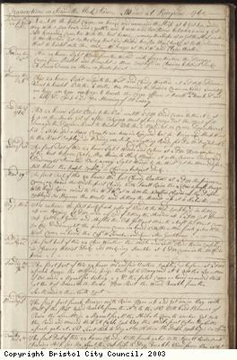 Page 3 of log book of Black Prince