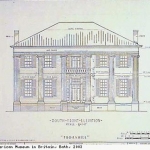 Thornhill plantation house - south front elevation