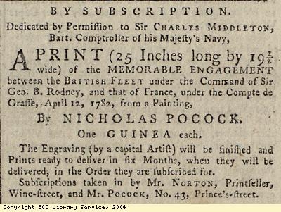 Advert for a print