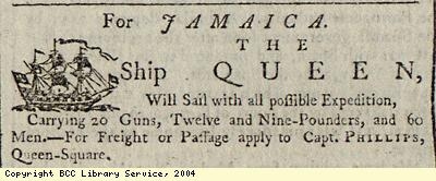 Advert for passengers and cargo