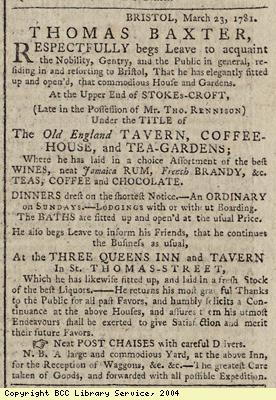 Advert for sale of imported goods