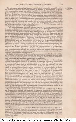 Bill ameding the Act for the Abolition of Slavery