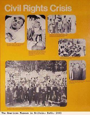 Civil Rights crisis poster (detail)
