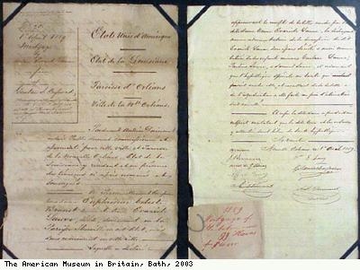 Detail of mortage of plantation and 99 slaves