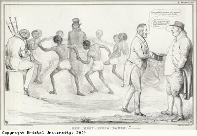 Freed Africans dance around advocate