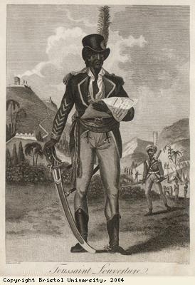 Leader of St Domingo slave rebellion