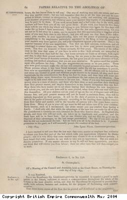 Report about planned strikes by slaves