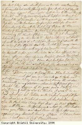 Letter regarding Dutch ship taken