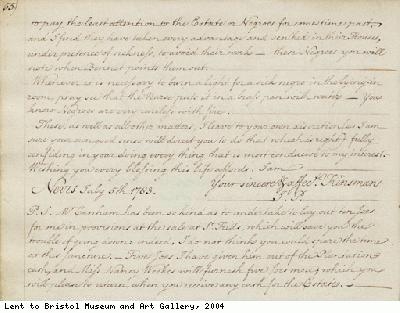Letter to plantation overseer