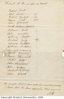 List of passengers on delayed ship