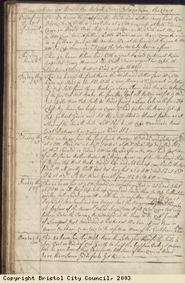 Page 38 of log book of Black Prince
