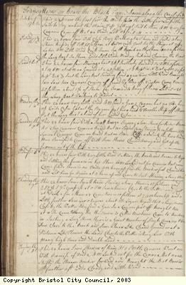 Page 44 of log book of Black Prince