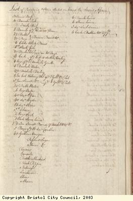 Page 51 from log book of ship Africa