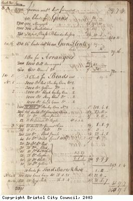 Page 5 from log book of ship Africa