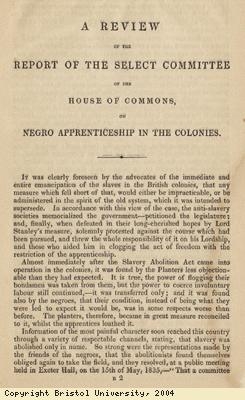 Pamphlet; apprenticeship in colonies