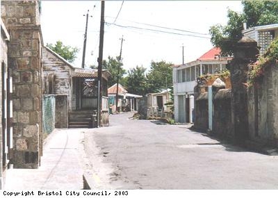 Main street in Charlestown Nevis