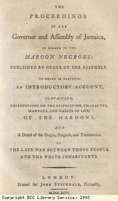 Progress regarding Maroons title page