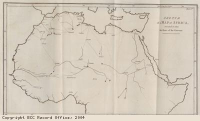 Report: map of routes of Arab traders