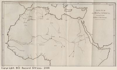 Report: map of routes of Arab traders
