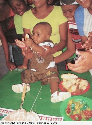 Rivaldo on his first birthday