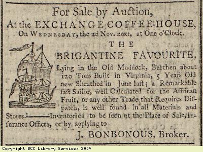 Sale by auction of ship