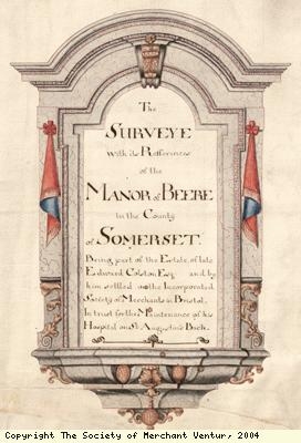 Title page, manor of Beere survey